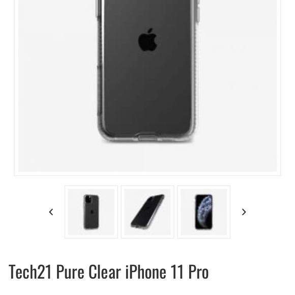 iPhone 11 Pro Tech21 Pure Clear Case - Picture 5 of 9
